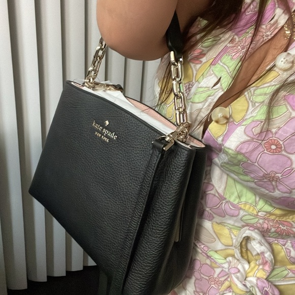 kate spade Handbags - $379 ♠️ Kate Spade Aubrey Chain Top Handle Satchel Black NWT In Black